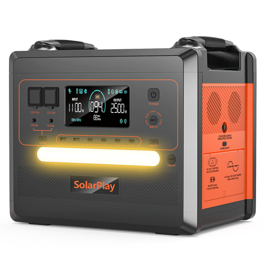SolarPlay Q2402M – Station Électrique Portable 2500W | 2304Wh | Robuste & Polyvalente