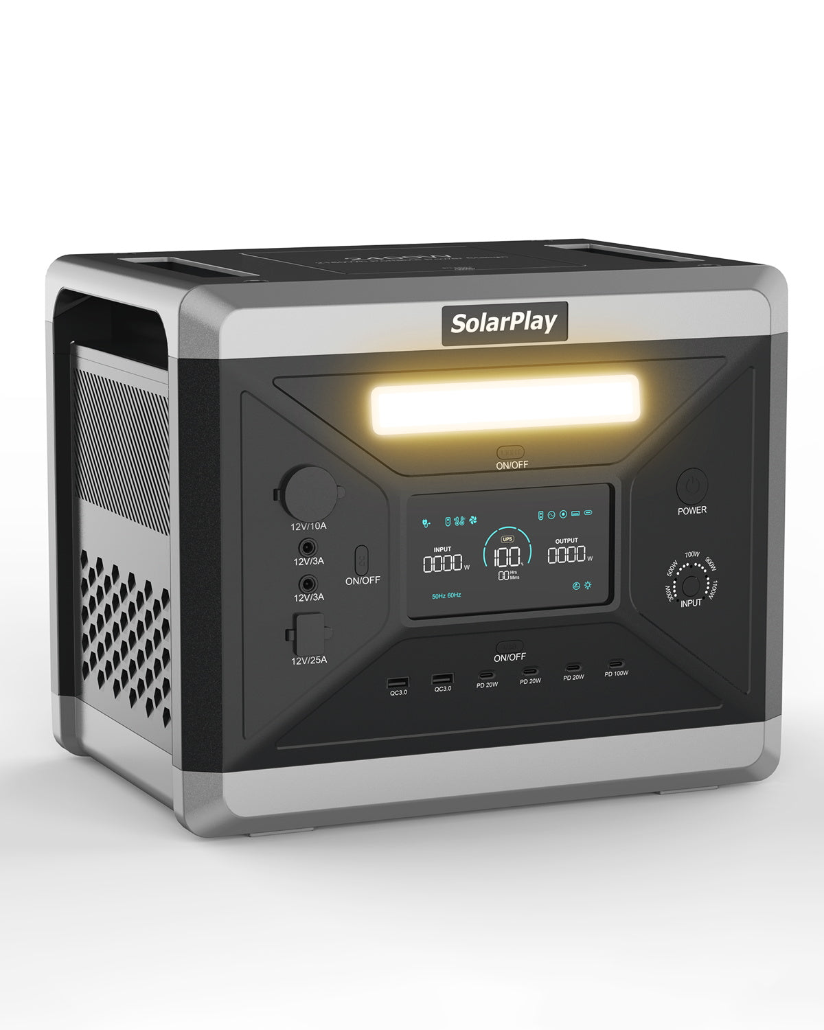 SolarPlay Q2501 – Station Électrique Portable 2400W | 2160Wh | Dernière Génération 2025